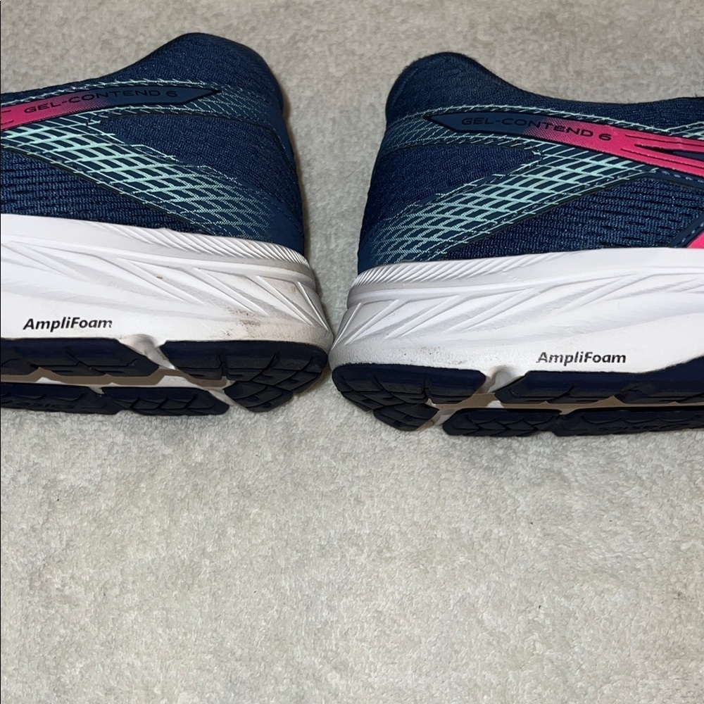 Asics Women's Blue and Pink Athletic Shoes - Picture 5 of 7
